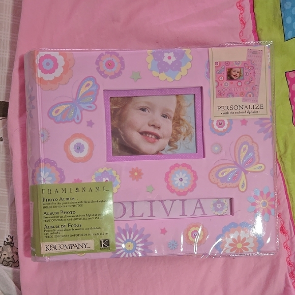 Pink Floral Kids Photo Album